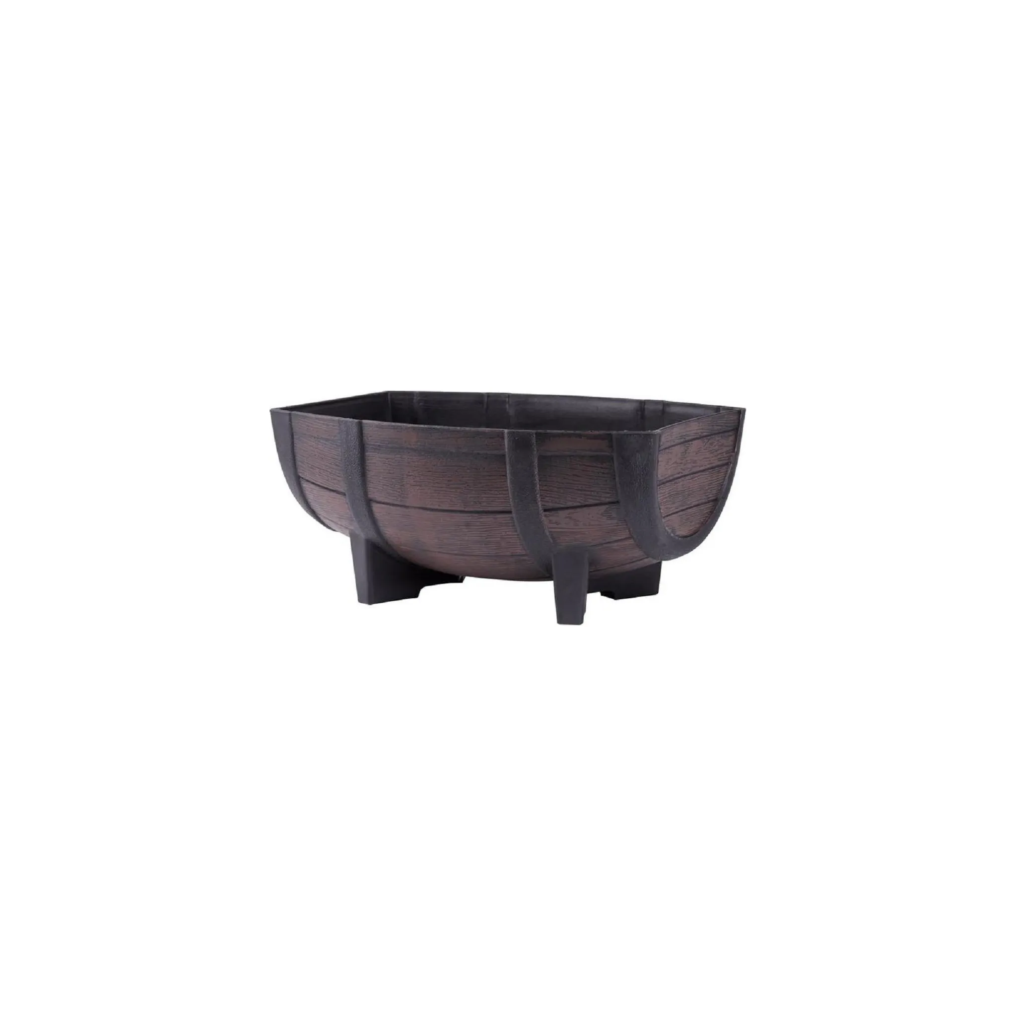 Fotografie 1 - Květináč Strend Pro Woodeff barel 41 cm teak