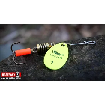 Umělá nástraha Rotační třpytka MEPPS Aglia Fluo 1 - Color: yellow