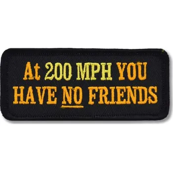 Nášivka Moto nášivka At 200 MPH 9 cm x 4 cm