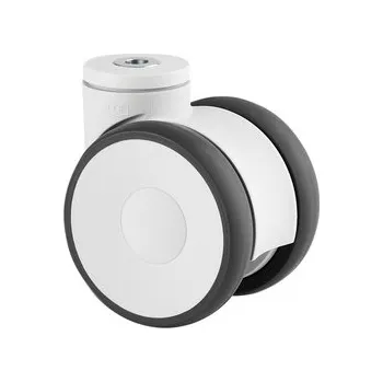 Pojezdové kolečko Linea TENTE Kolečko designové 125mm, otočné, otvor pro čep, 5940UAP125P30-11 RAL9002