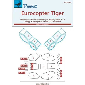 Plastikový model 1/72 Canopy mask Eurocopter Tiger (REV)