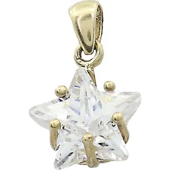 Přívěsek Zlatý přívěsek se zirkony 9062