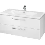 Cersanit Lara Como - sada závěsné skříňky a umyvadla 100cm, bílá, S801-191-DSM