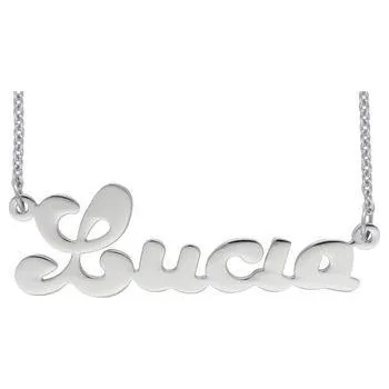 Řetízek Doria Řetízek z oceli se jménem LUCIA stříbrná