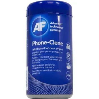 Utěrka AF Phone-Clene - Čistící hygienické ubrousky na telefony/náhlavní soupravy AF (100 ks)