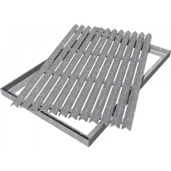 Rohožka Čistící rohož kovová pozinkovaná 50 x 80 cm