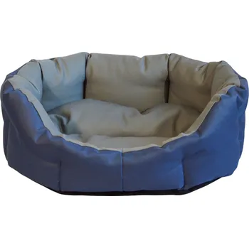 Pelíšek pro psa LKV Lomnice Pelech pro domácí mazlíčky - šedomodrý - 40 x 30 cm