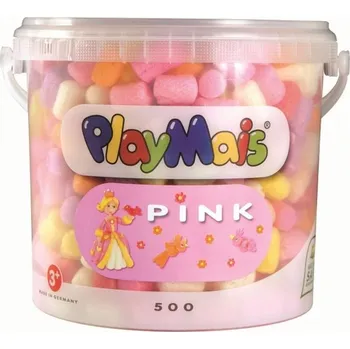 ostatní stavebnice Playmais BASIC 500 růzová "pink" 160048