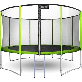 Trampolína Mamido Trampolína s ochrannou sítí a žebříkem 487 cm zelená
