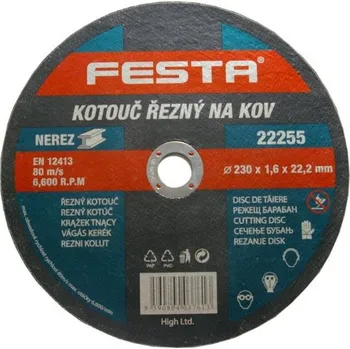 Řezný kotouč Řezný kotouč na kov 150x1,6x22,2 FESTA