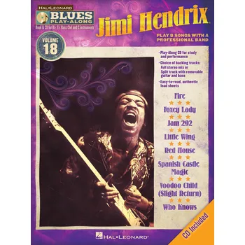 Jimi Hendrix - Blues Play-Along Volume 18 - melodie s akordy pro nstroje v ladn C 1000842
