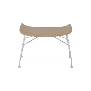 Otoman S/Wood chrom světlá dýha