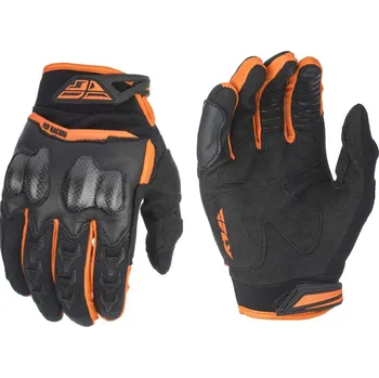 Moto rukavice a Motocyklové rukavice FLY RACING PATROL XC černá/oranžová vel. pánské S / dámské vel. L (pevné TPR protektory kloubů s vrstvou nárazové pěny pro vyšší ochranu kloubu)