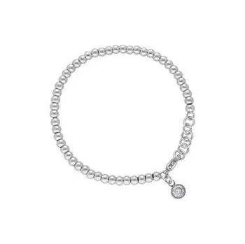 Náramek Doria Náramek stříbrný z oceli s přívěskem L274