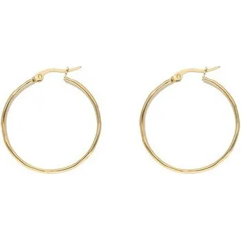 Náušnice Doria Náušnice kruhy (32 mm) zlaté z oceli C554