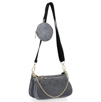 Kabelka Kožené kabelka univerzální Vittoria Gotti šedá B40