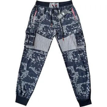 Numberoplus Pánské kapsáčové tepláky - Maskáčové Barva: Modro šedá, Velikost: L