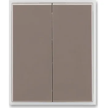 vypínač Kryt vypínače dělený 3558E-A00652 26 lungo/mléčná bílá Time ABB