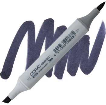 Lihová fixa COPIC Sketch oboustranná Brush & Chisel, BV29 Slate