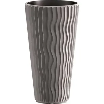 Květináč Long Sandy šedý, varianta 34,9 cm