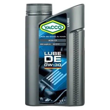 Motorový olej YACCO motorový olej plně syntetický LUBE DE 0W30 2l