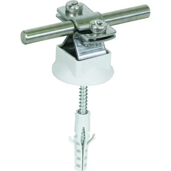 Hromosvod Podpěra vedení nerez pro d8-10mm s plastovým prstencem a upevňovacím materiálem