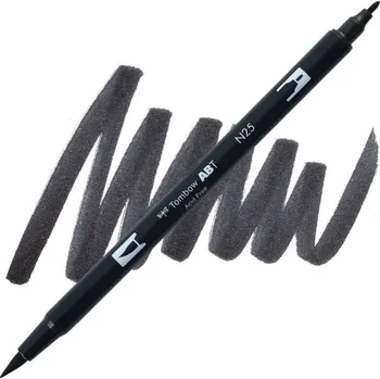 TOMBOW ABT akvarelový Dual Brush Pen, lamp black N25