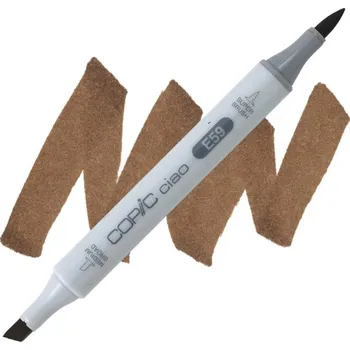 Lihová fixa COPIC Ciao oboustranná Brush & Chisel, E59 Walnut