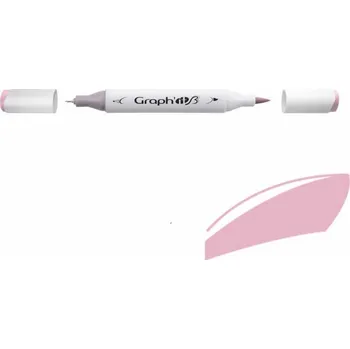 Lihová fixa GRAPH'IT oboustranná Brush & Chisel, Powder Violet