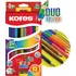 Pastelka Kores Jumbo Duo trojhranné oboustranné s ořezávátkem 12 ks