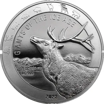 Stříbrná investiční mince Obři doby ledové - Sob 1 Oz 2022