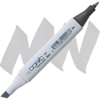 Lihová fixa COPIC Classic oboustranná Fine & Chisel, N1 Neutral gray 1