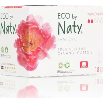 Intimní hygienický prostředek Naty Dámské ECO tampóny - regular (18 ks)