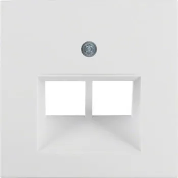 vypínač Centrální díl, pro zásuvku datovou 2x RJ45, S.1/B.x, bílá lesk BERKER 14098989