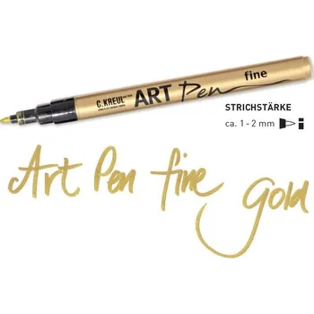 Popisovač KREUL ARTPen "F", zlatý