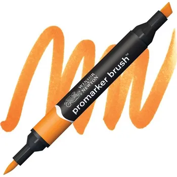 Lihová fixa WINSOR & NEWTON Promarker Brush & Chisel, PUMPKIN (O467)