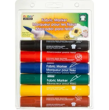 MARVY na textil M722, sada 6ks BIG BRUSH