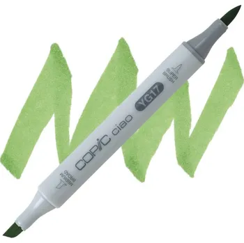 Lihová fixa COPIC Ciao oboustranná Brush & Chisel, YG17 Grass green