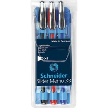 Kuličková pera SCHNEIDER Slider Memo XB, 3ks