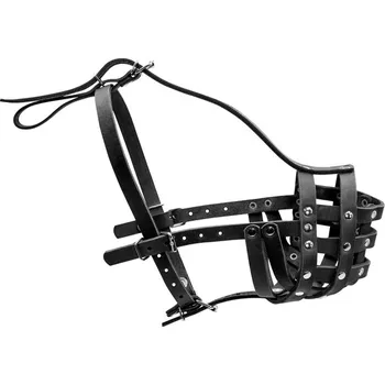 Náhubek pro psa Kožený náhubek pro psa malý rotvajler