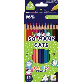 Kresba Pastelky M&G "So many cats", 12ks