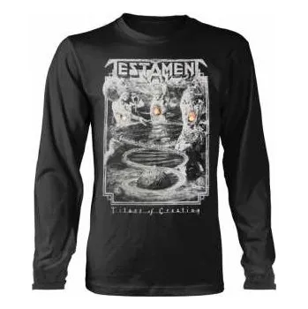 Pánské tričko Merch Testament: Tričko S Dlouhým Rukávem Titans Of Creation (grey) Europe 2020 Tour S 2020
