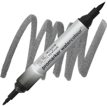 Akvarelová fixa WINSOR & NEWTON Promarker Brush & Fine, 331 IVORY BLACK