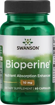 Přírodní produkt Swanson Bioperine 10 mg 60 cps.
