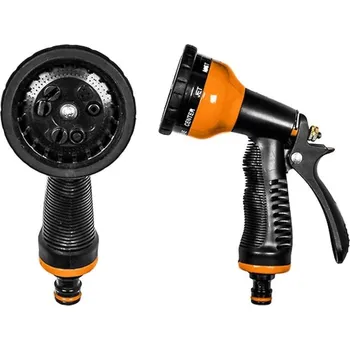 Postřikovač Pistolový zavlažovač 9-funkční – kovový ECO-KT4656B