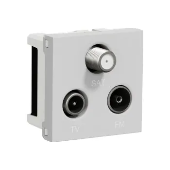 vypínač Schneider Electric Nová Unica televizní zásuvka TV+R+SAT individuální aluminium NU345030