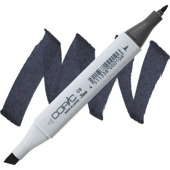 Lihová fixa COPIC Classic oboustranná Fine & Chisel, C9 Cool gray 9