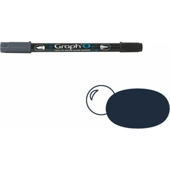 GRAPH'IT Akvarelová fixa GRAPH'O oboustranná Brush & Fine, Cool Grey