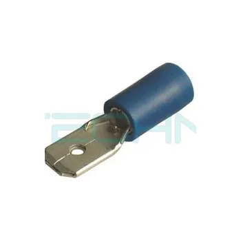 KPP 2,5-68 Kolík plochý poloizolovaný,průřez 1,5-2,5mm2/6,3x0,8mm PVC (BF-M608)