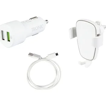 TRONIC® Držák do auta s nabíječkou Qi® (bílá)